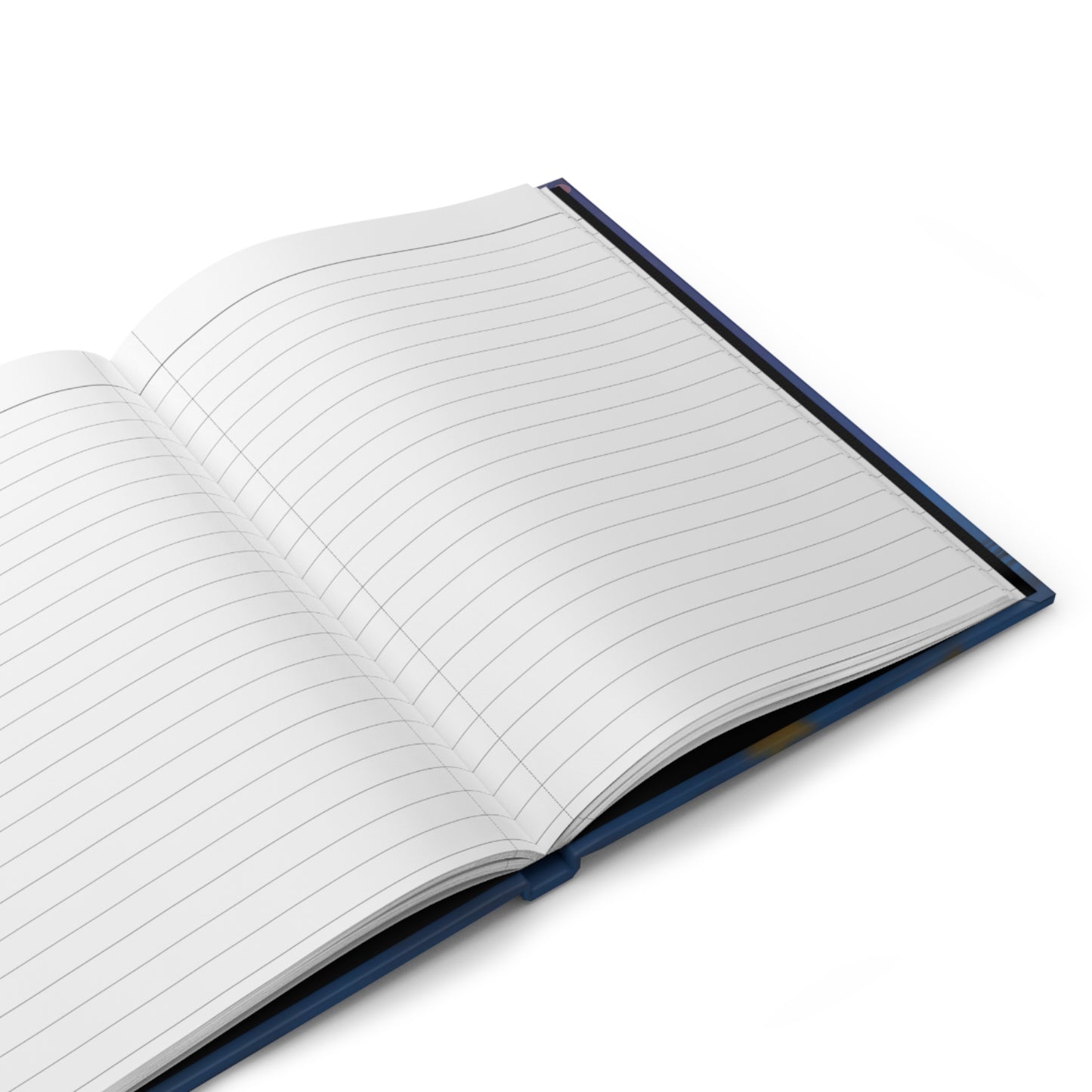 Starfall Dreamer Hardcover Journal Matte – Whispering Cosmos in Blue