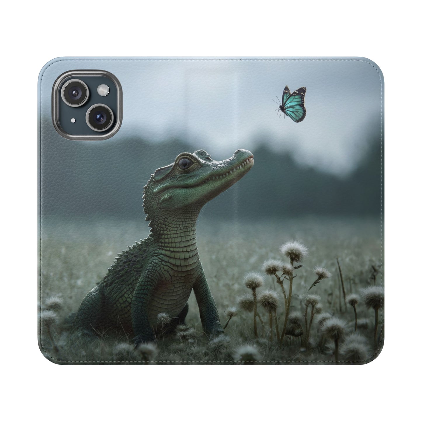 Gentle Croc & Butterfly Flip Cases – Tender Meadow Guardian Scene