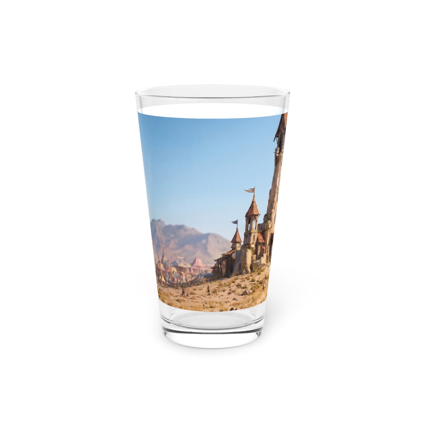Desert Citadel Pint Glass – Sun-Drenched Gateway to Forgotten Lands