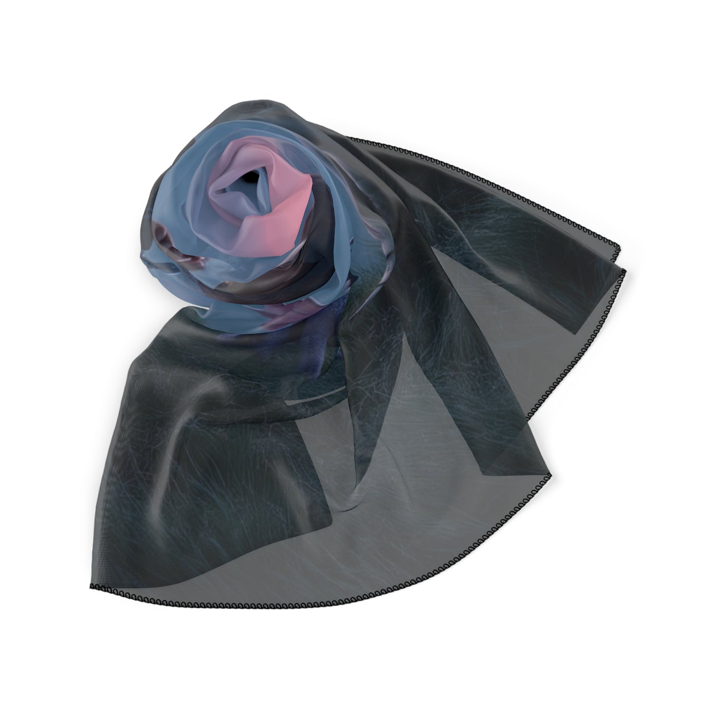 Dragon Sentinel Poly Scarf – Twilight Peaks and Quiet Smoke