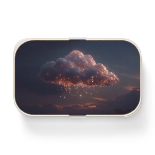 Celestial Vortex Bento Lunch Box – Indigo Cloud Dreamscape