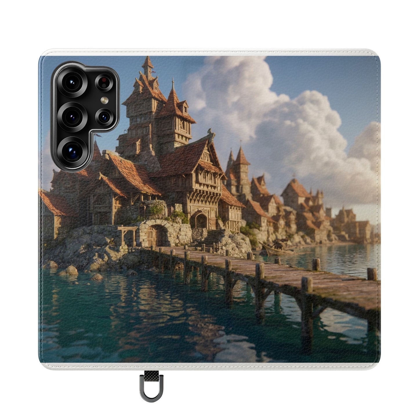 Cobblestone Harbor Flip Cases – Timber Town Seaside Walkway