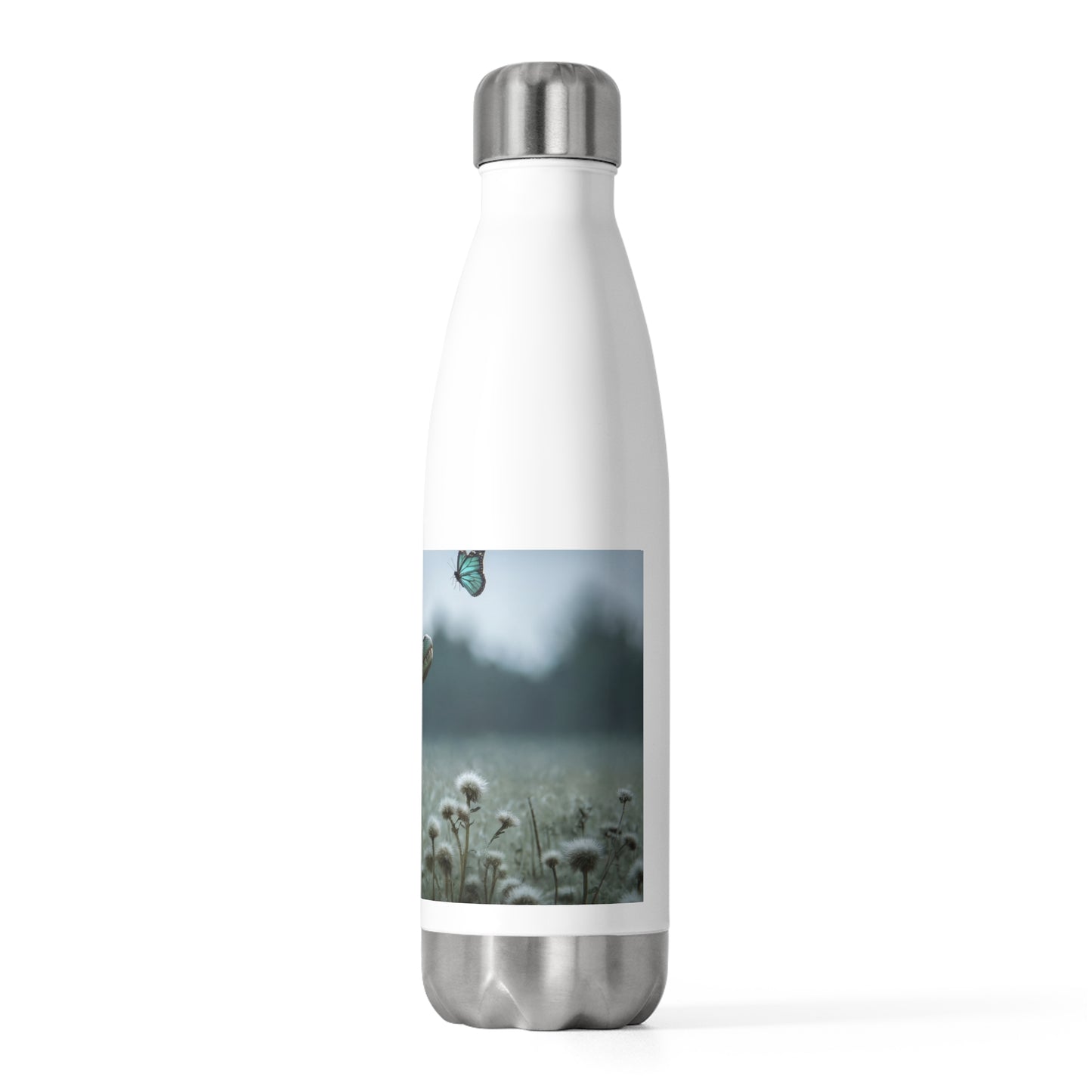 Tiny Crocodile & Blue Butterfly 20oz Insulated Bottle – Whispering Wetlands Dreamscape