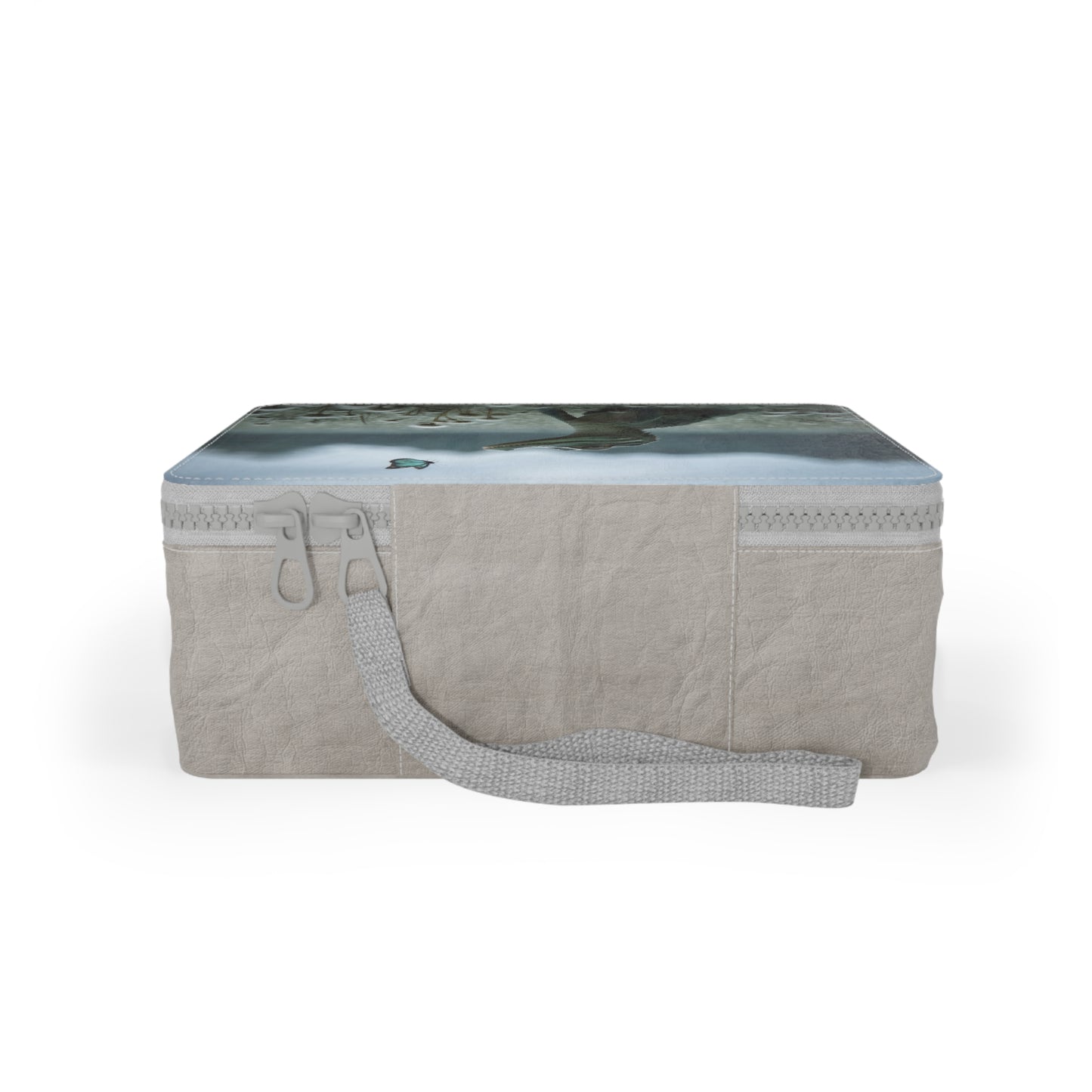 Young Crocodile Butterfly Meadow Lunch Bag – Serene Encounter Canvas