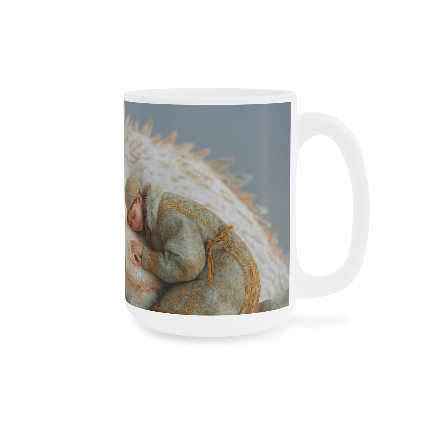 Child and White Dragon Ceramic Mugs (11oz\15oz\20oz) – Snowbound Whispers of Trust
