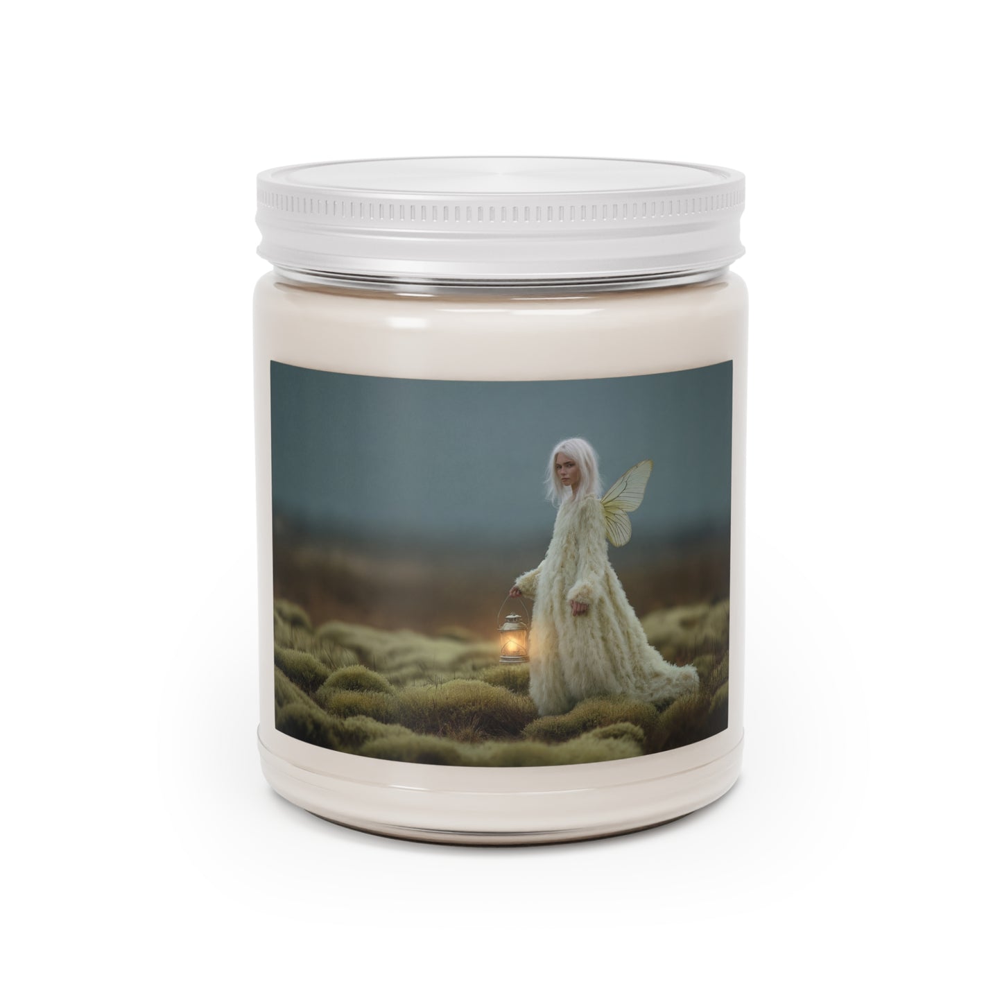 Moonlit Faerie with Lantern Scented Soy Candles with White Lid, 9oz – Keeper of the Mossy Glade