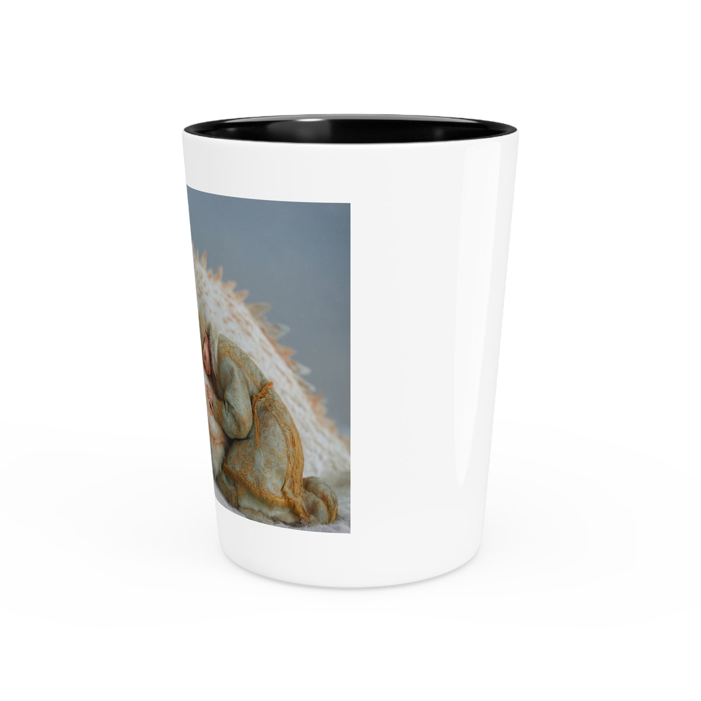 Dragon Child Shot Glass – White Fur Guardianship Scene