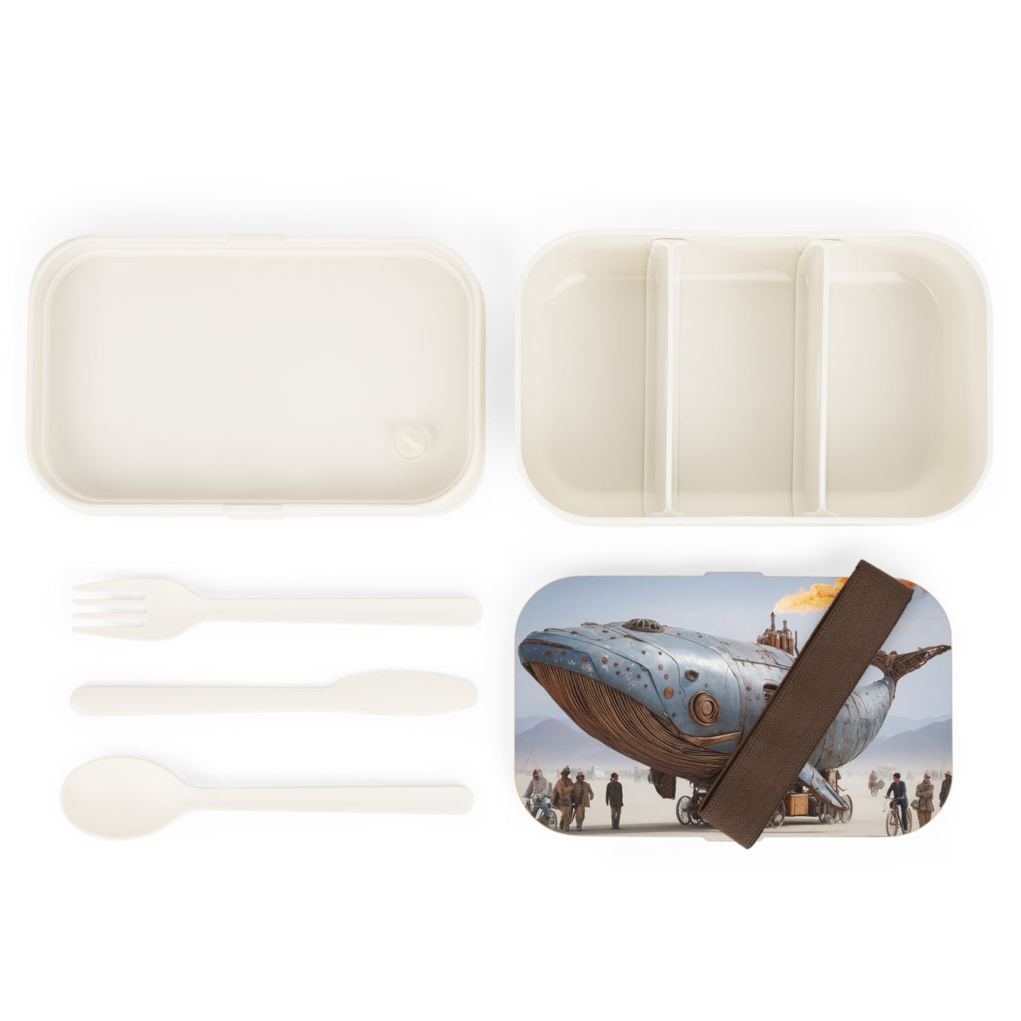 Steam Whale Bento Lunch Box – Desert Carnival Engine Dreamscape