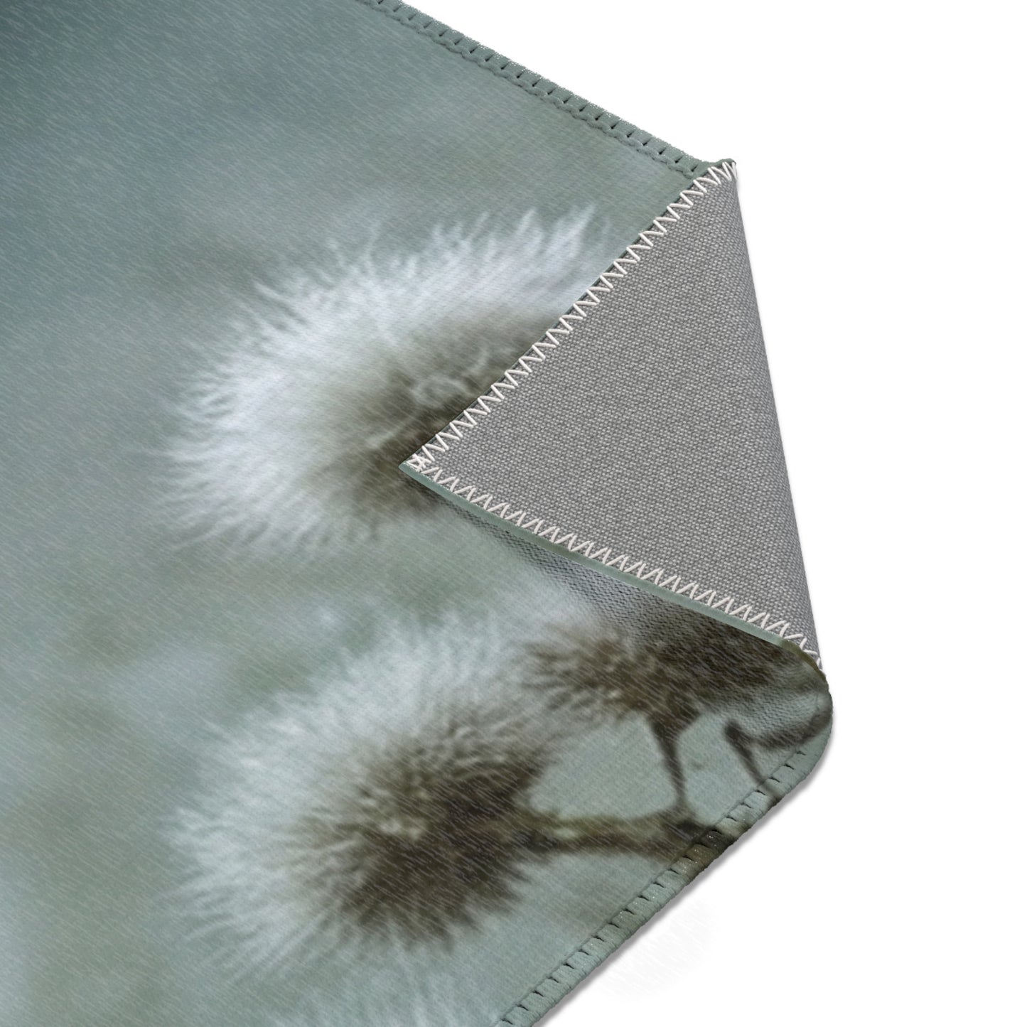 Curious Caiman Rug – Misty Meadow Encounter