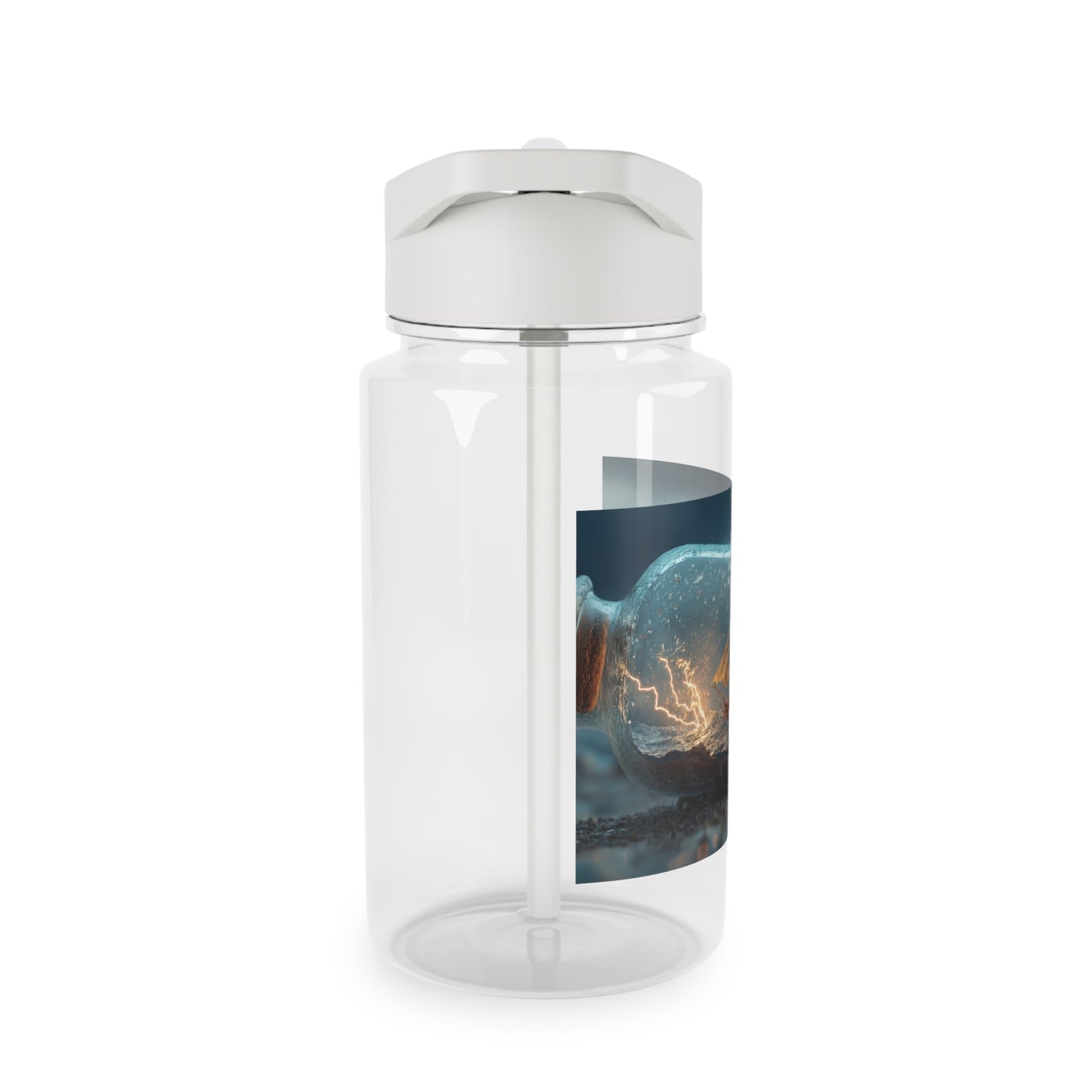 Lightning Ship Tritan Water Bottle – Stormy Seas in a Glass Vessel