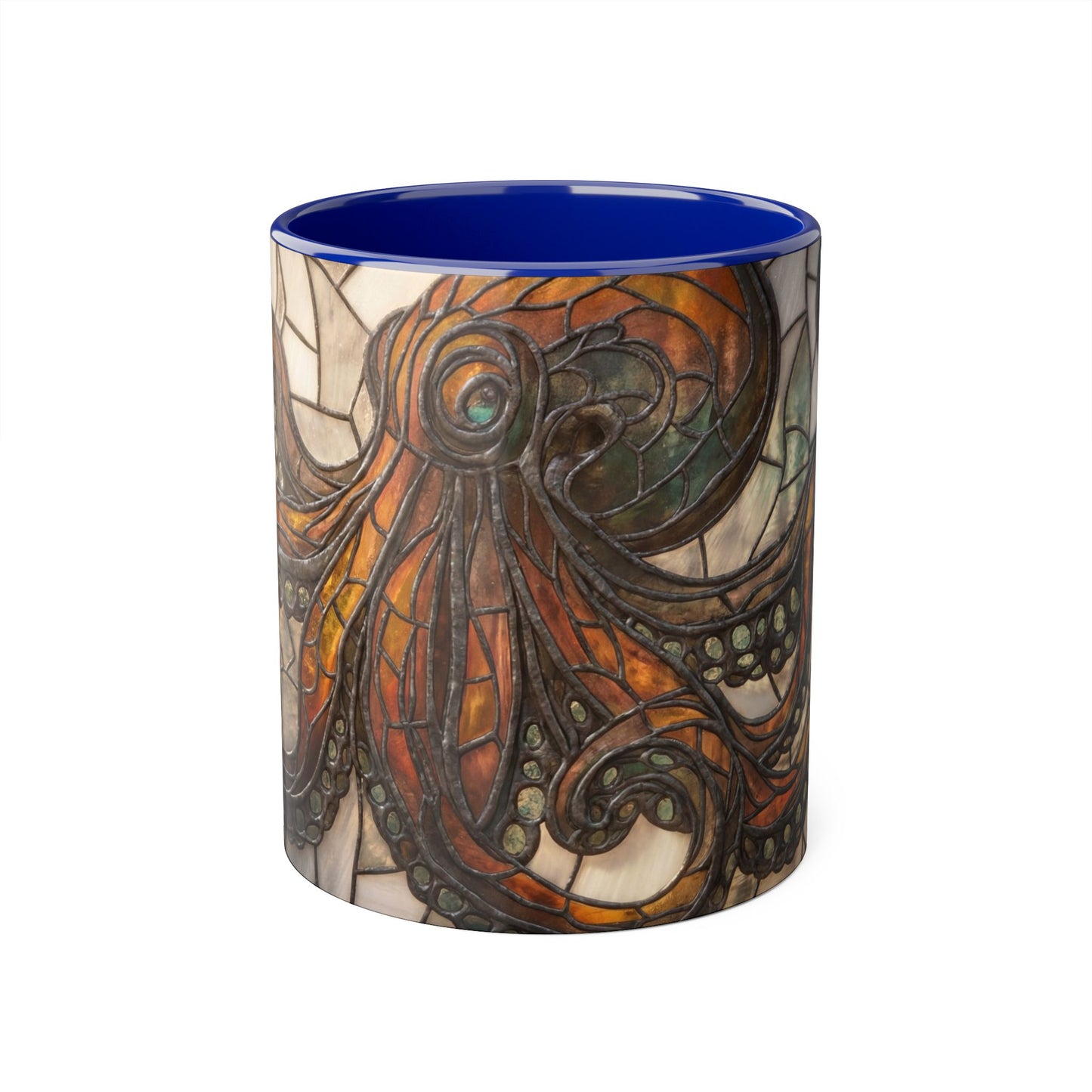Stained Glass Octopus Accent Mugs, 11oz – Amber Tentacle Garden