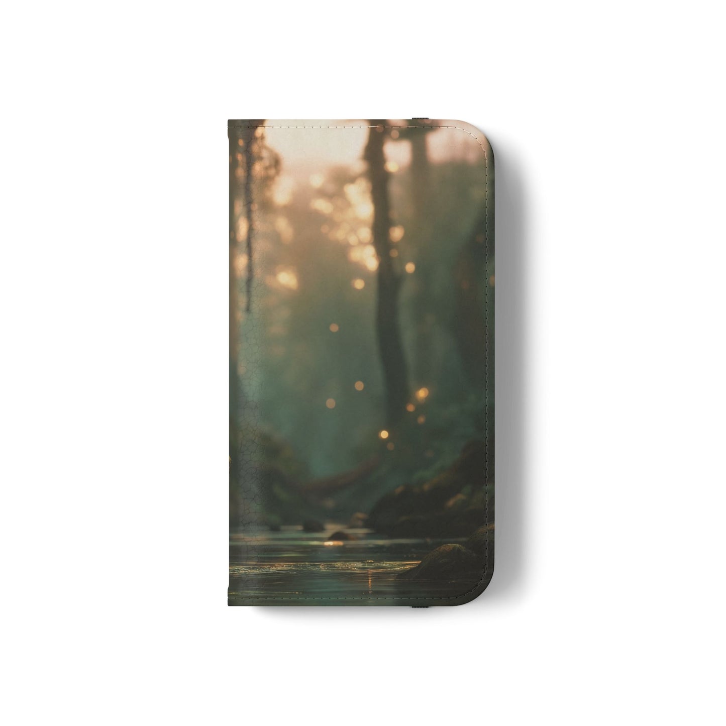 Mossy Bank Fairy Flip Cases – Golden Hour Sentinel Portrait