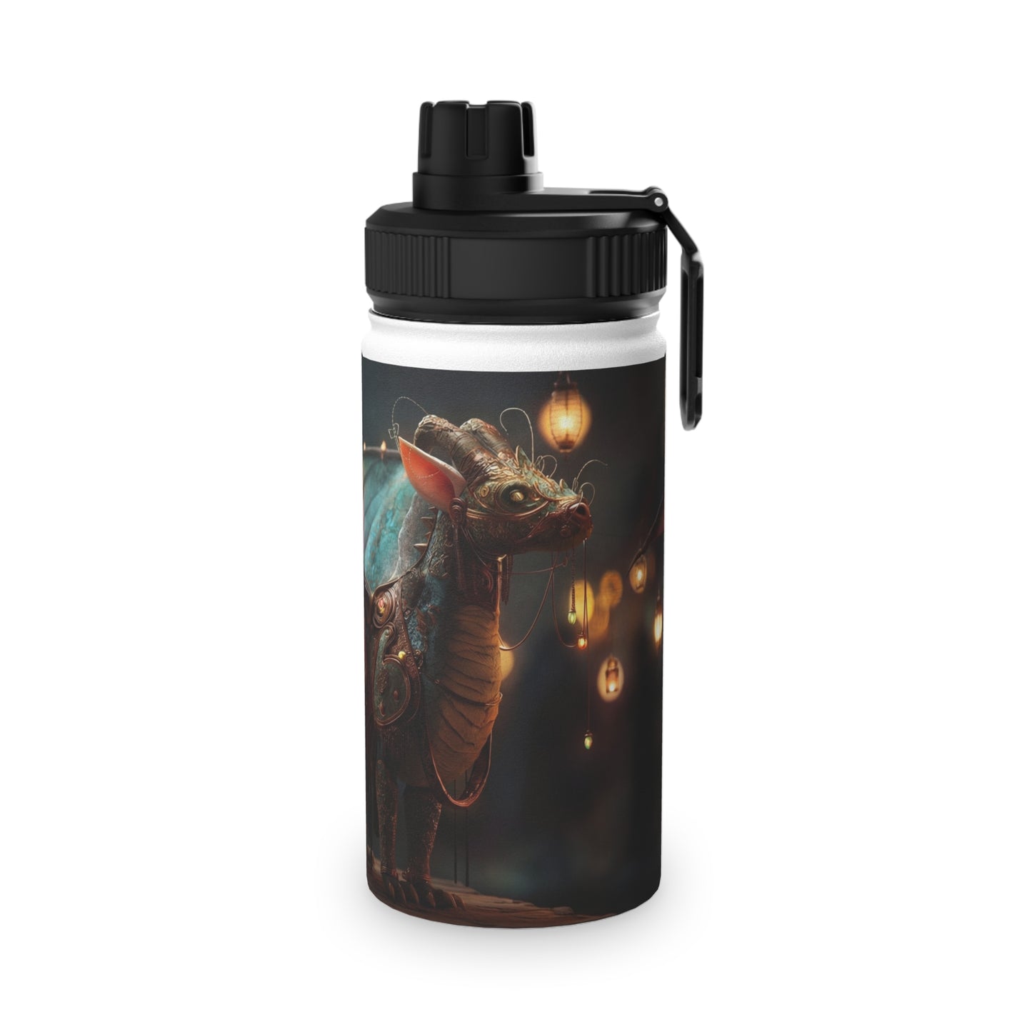 Celestial Dragon Stainless Steel Water Bottle, Sports Lid – Twilight Parade Guardian