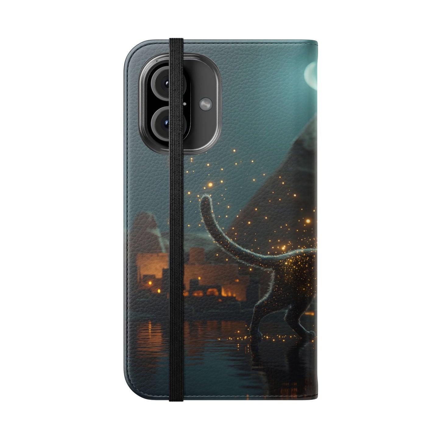Celestial Vortex Flip Cases – Indigo Cloud Dreamscape