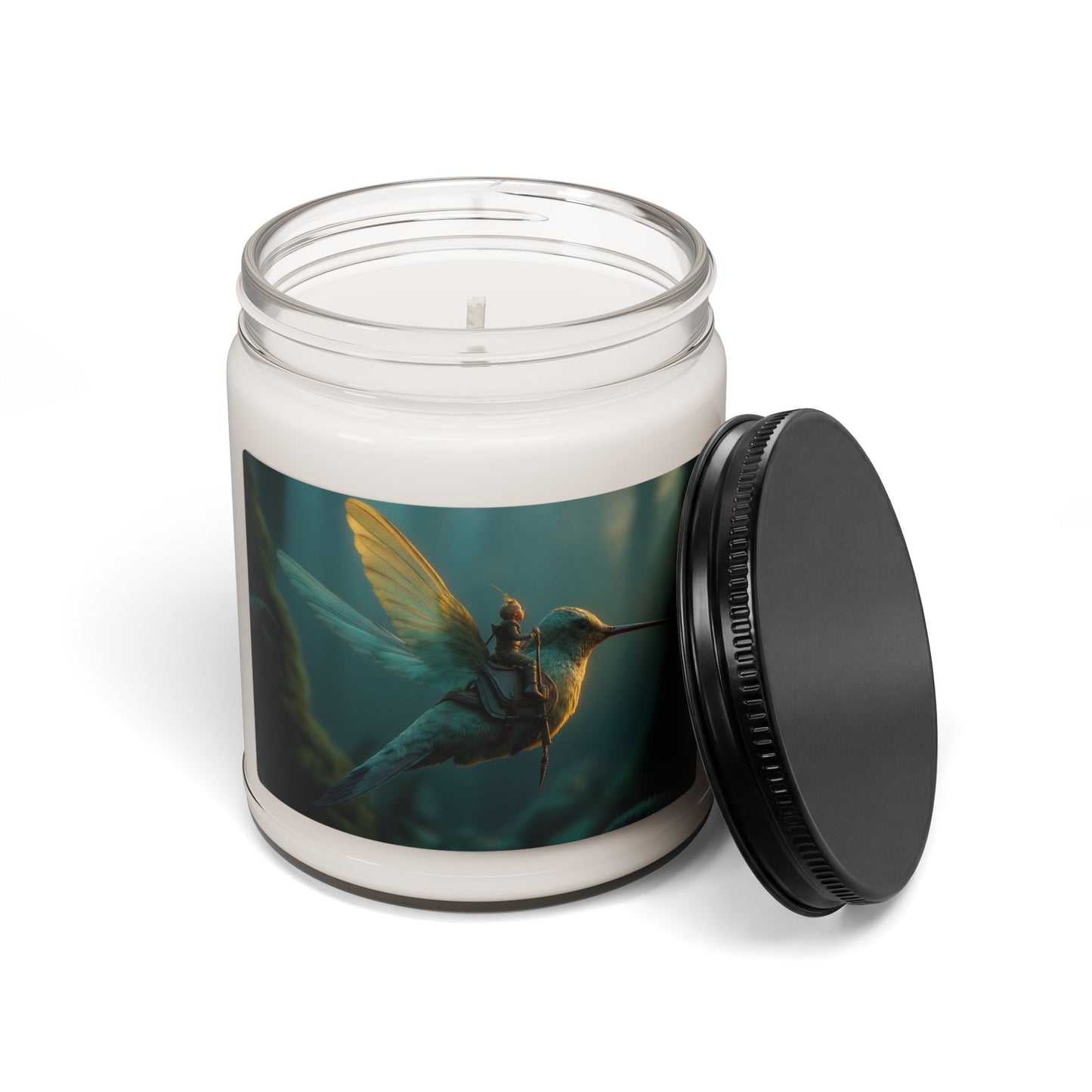 Hummingbird Knight Scented Soy Candle, 9oz – Sunlit Forest Ride