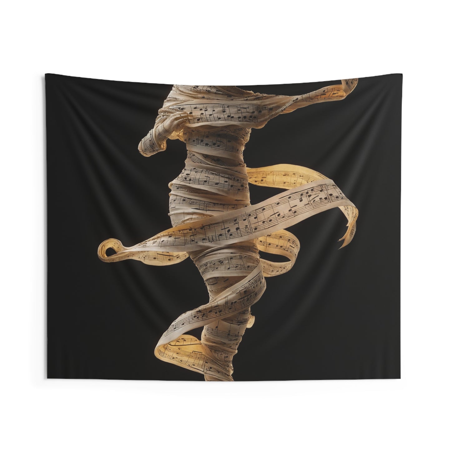 Melodic Muse Indoor Wall Tapestries – Whirling Symphony in Paper