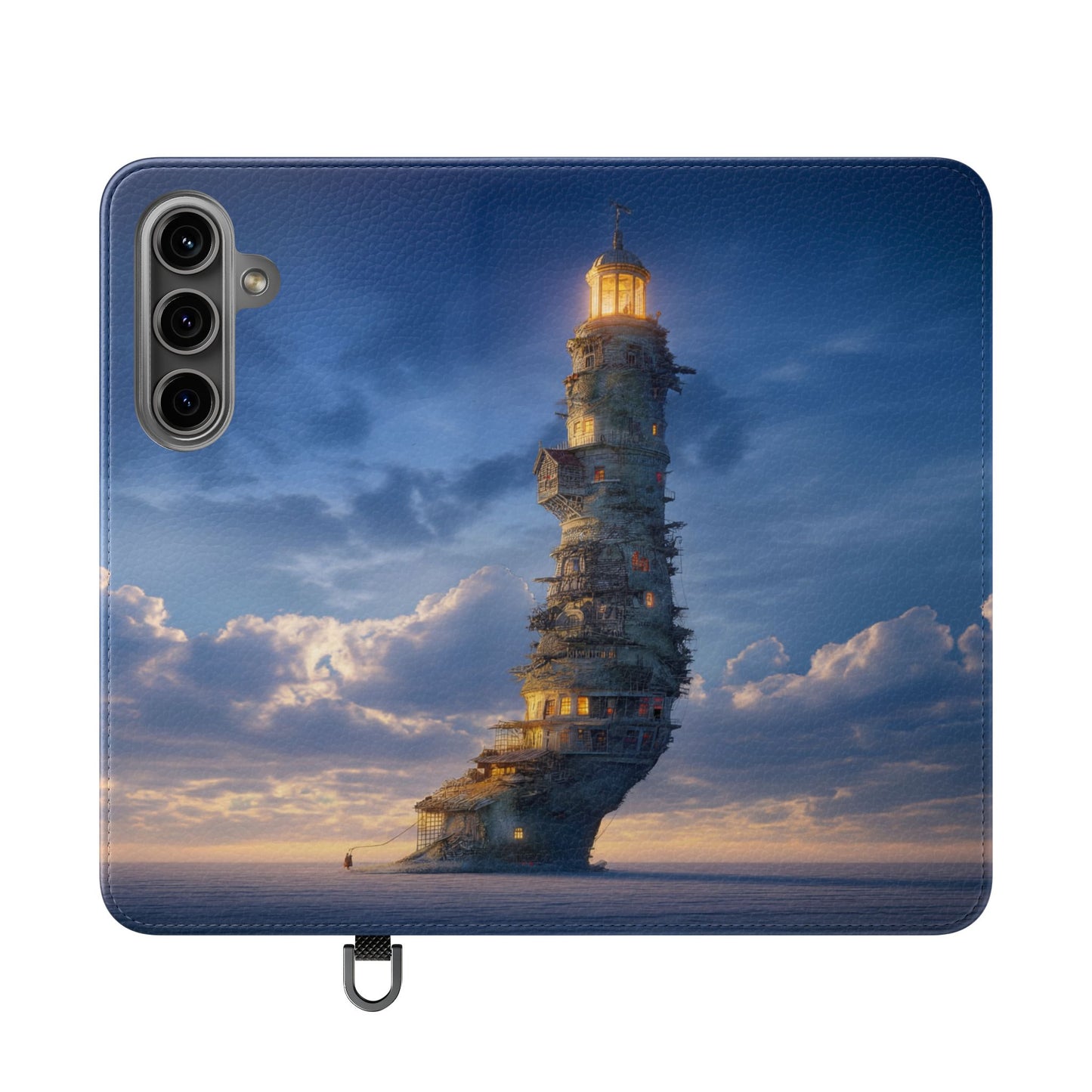 Twilight Sentinel Flip Cases – Lighthouse on a Storm-Tossed Sea
