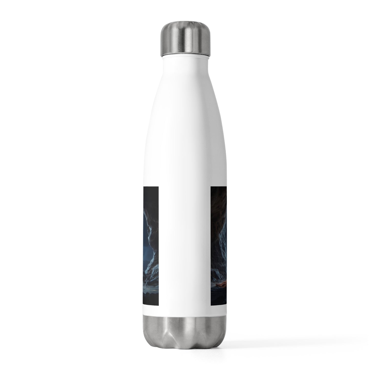 Moonlit Monk Meditation Bottle – Serene Blue Glow Sanctuary