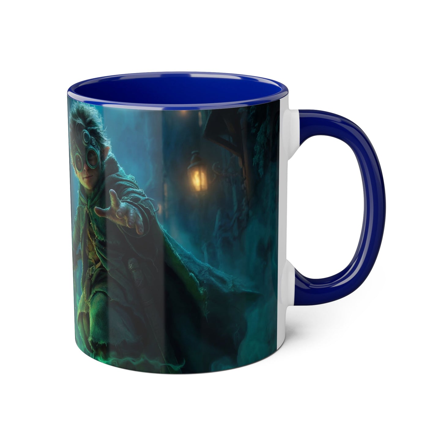 Glimmerblade Elf Warrior Mug – Glowing Green Sword Alley Guardian