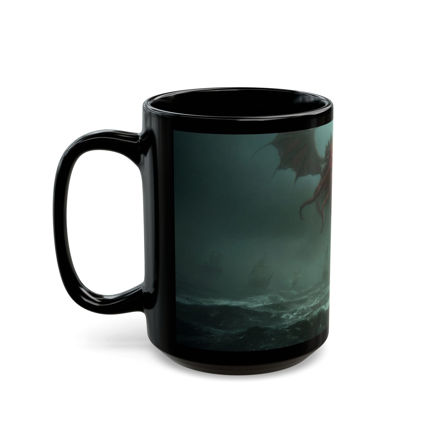 Leviathan Sky Leviathan Black Mug – Storm-Scoured Sea Saga