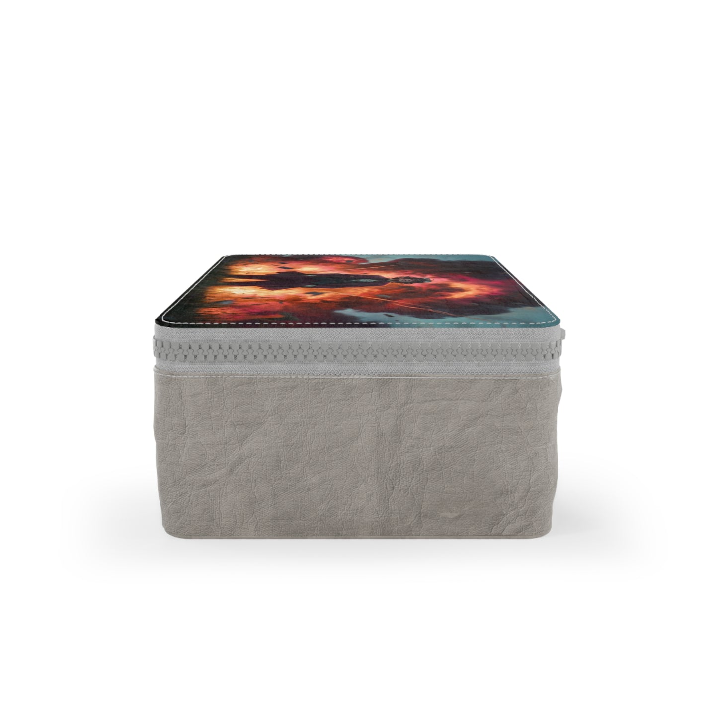 Explosive Gentleman Paper Lunch Bag – Crimson Sky Aftermath Scene
