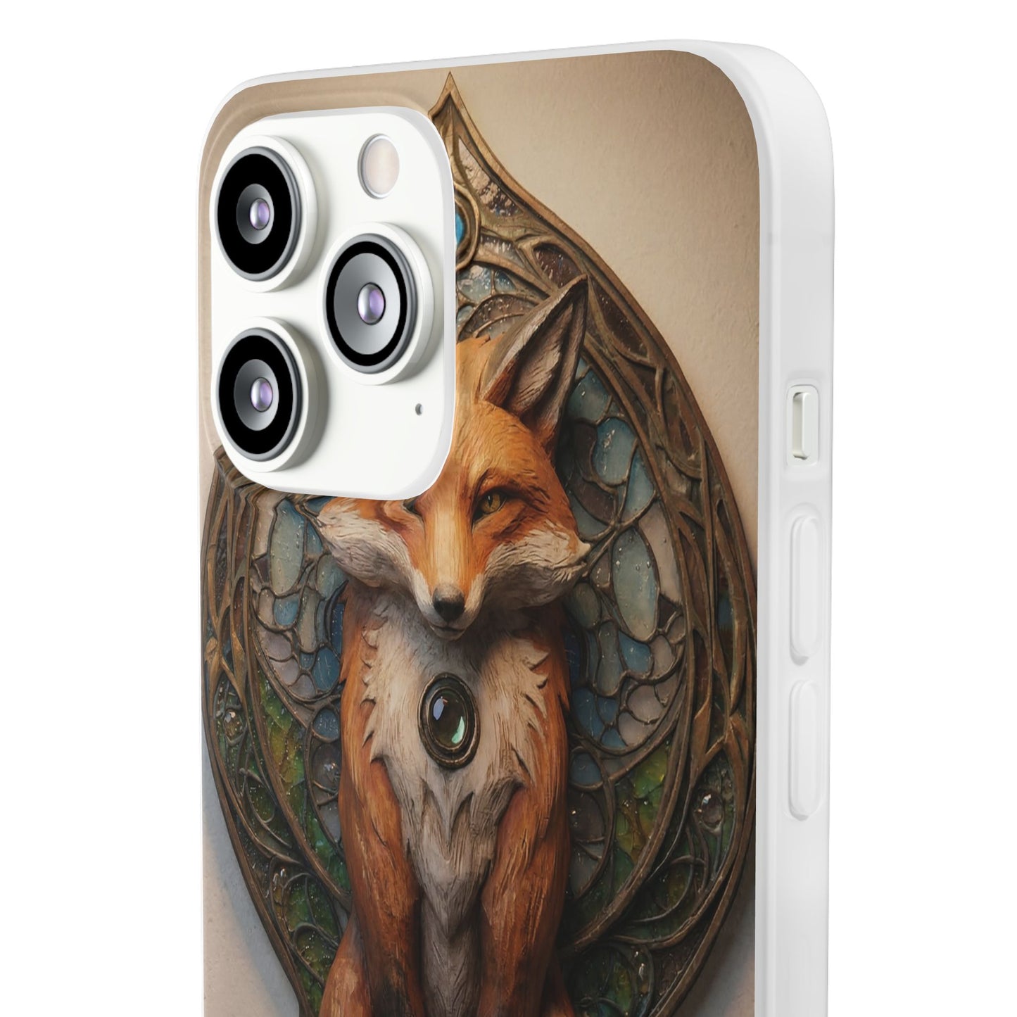 Fox Sentinel Flexi Cases – Amber Glaze and Stained Glass Reverie