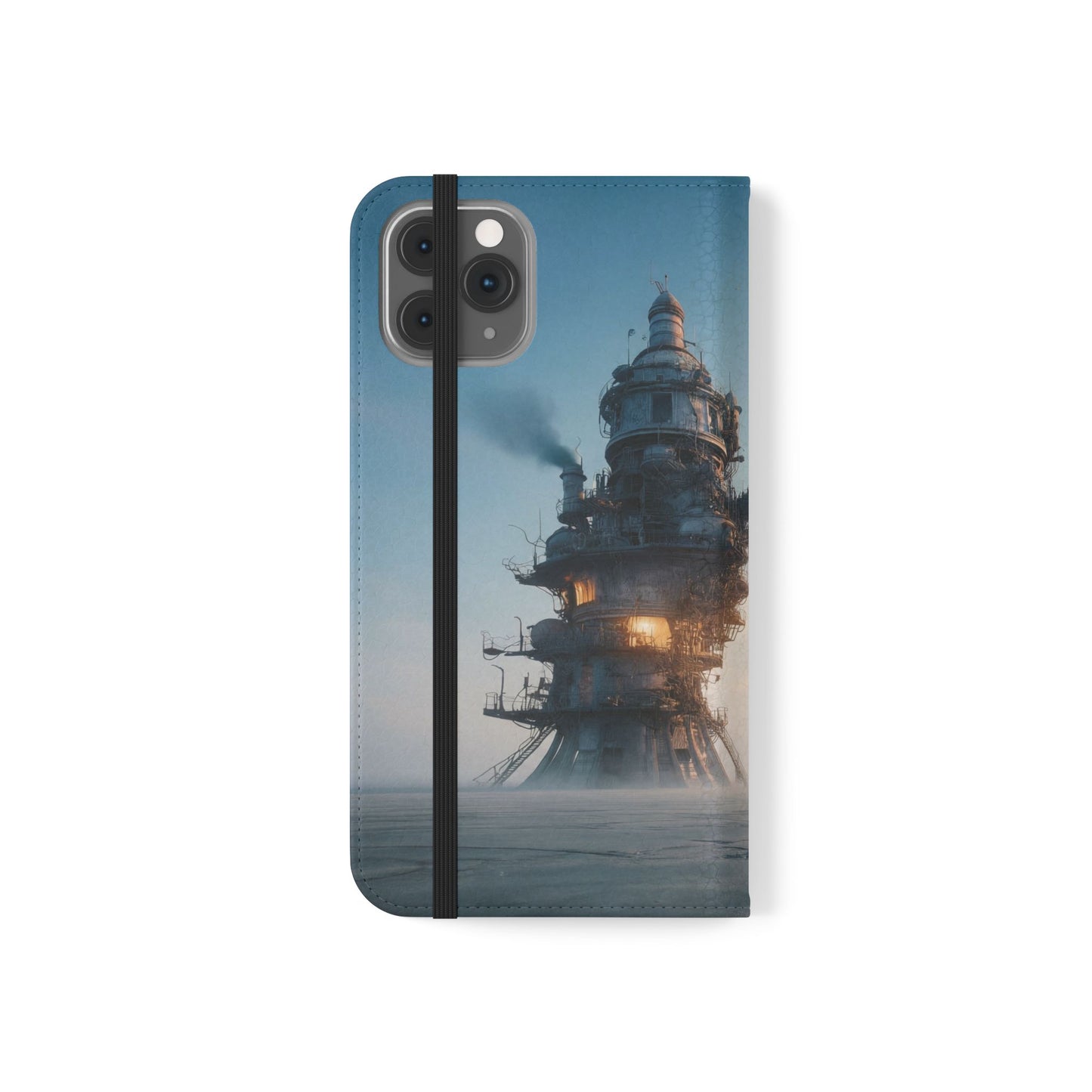 Steam-Stack Tower Flip Cases – Industrial Dawn Sentinel