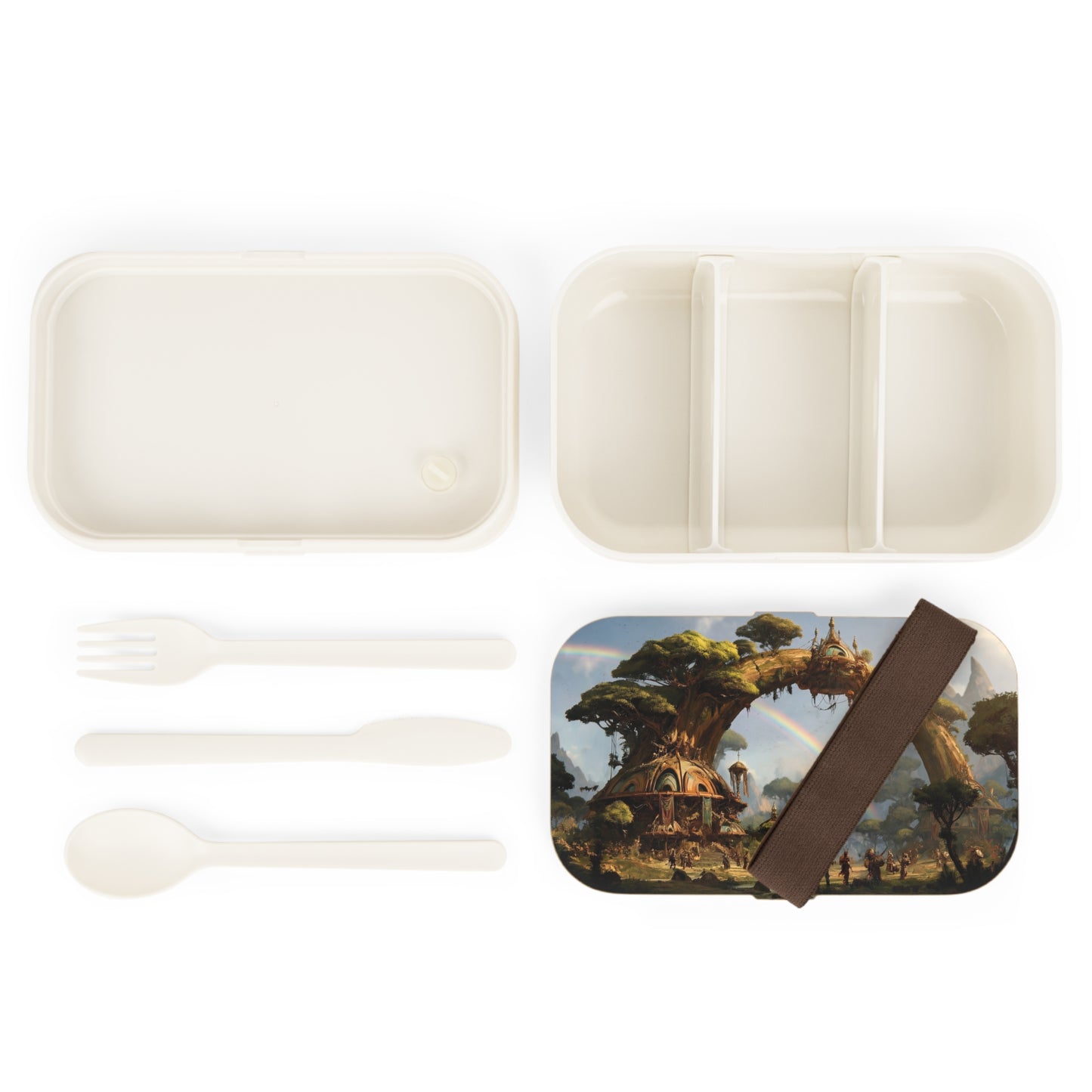 Arcane Treehouse Bento Lunch Box – Portal to a Verdant Realm