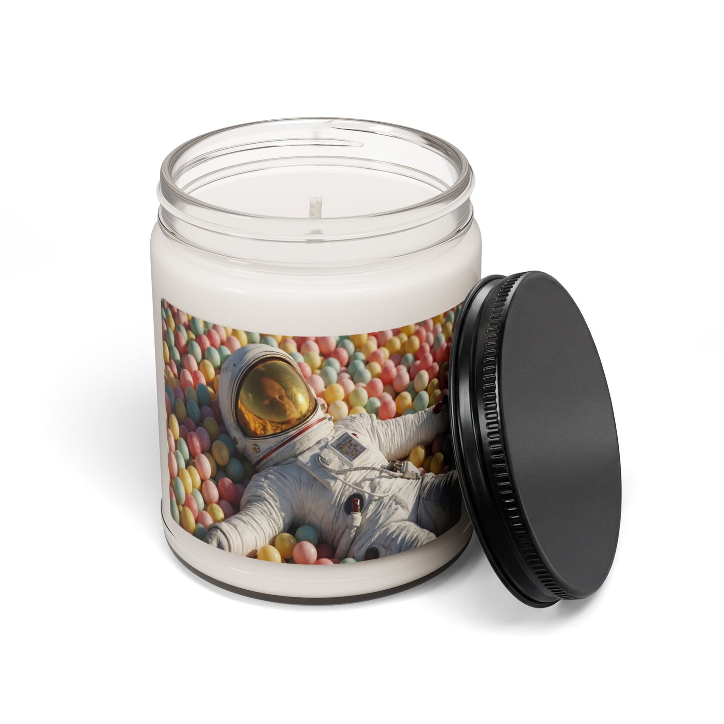 Astronaut in Pastel Ball Pit Scented Soy Candle, 9oz – Weightless Wonderland