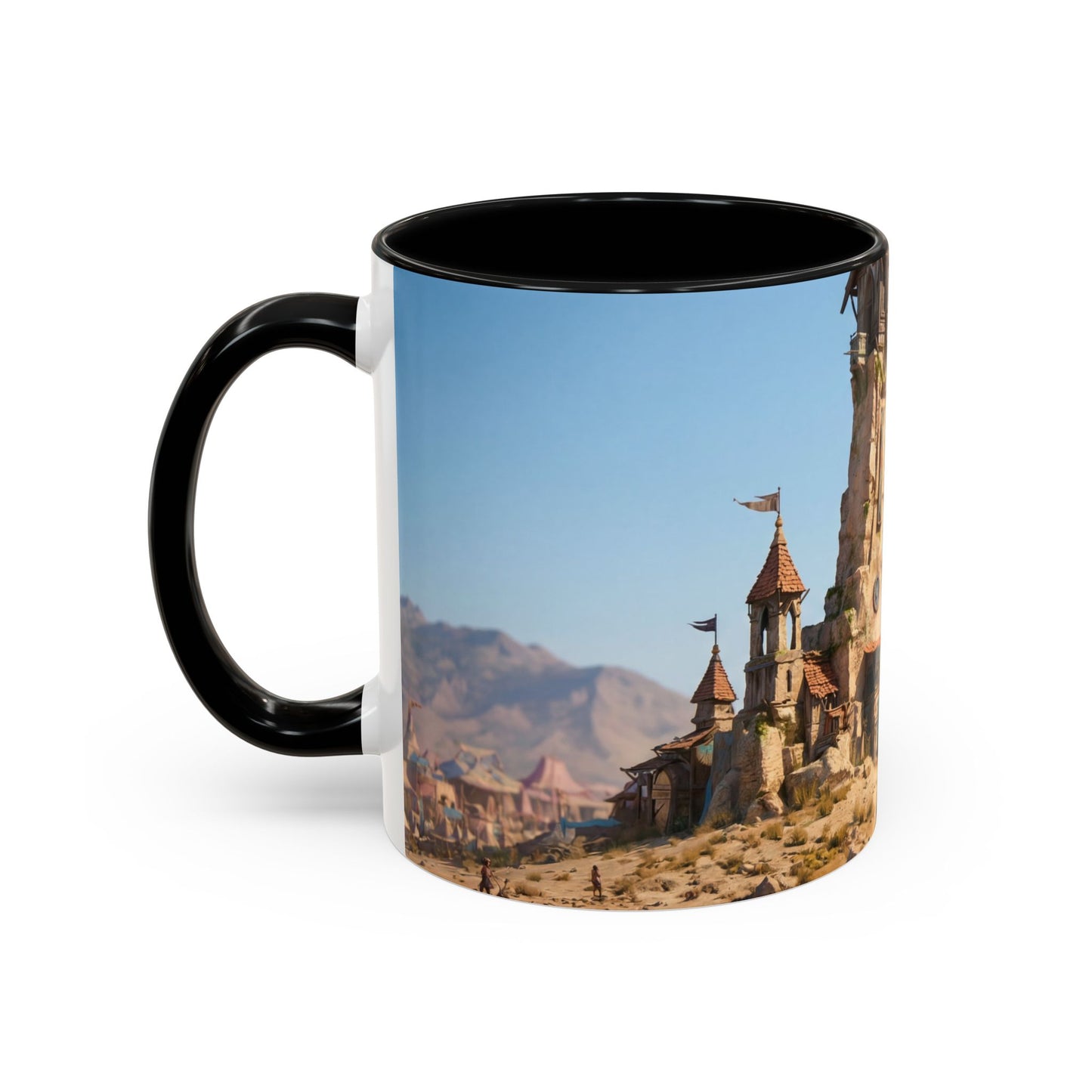 Desert Sentinel Archway Accent Coffee Mug (11, 15oz) – Sun-Scorched Cityscape