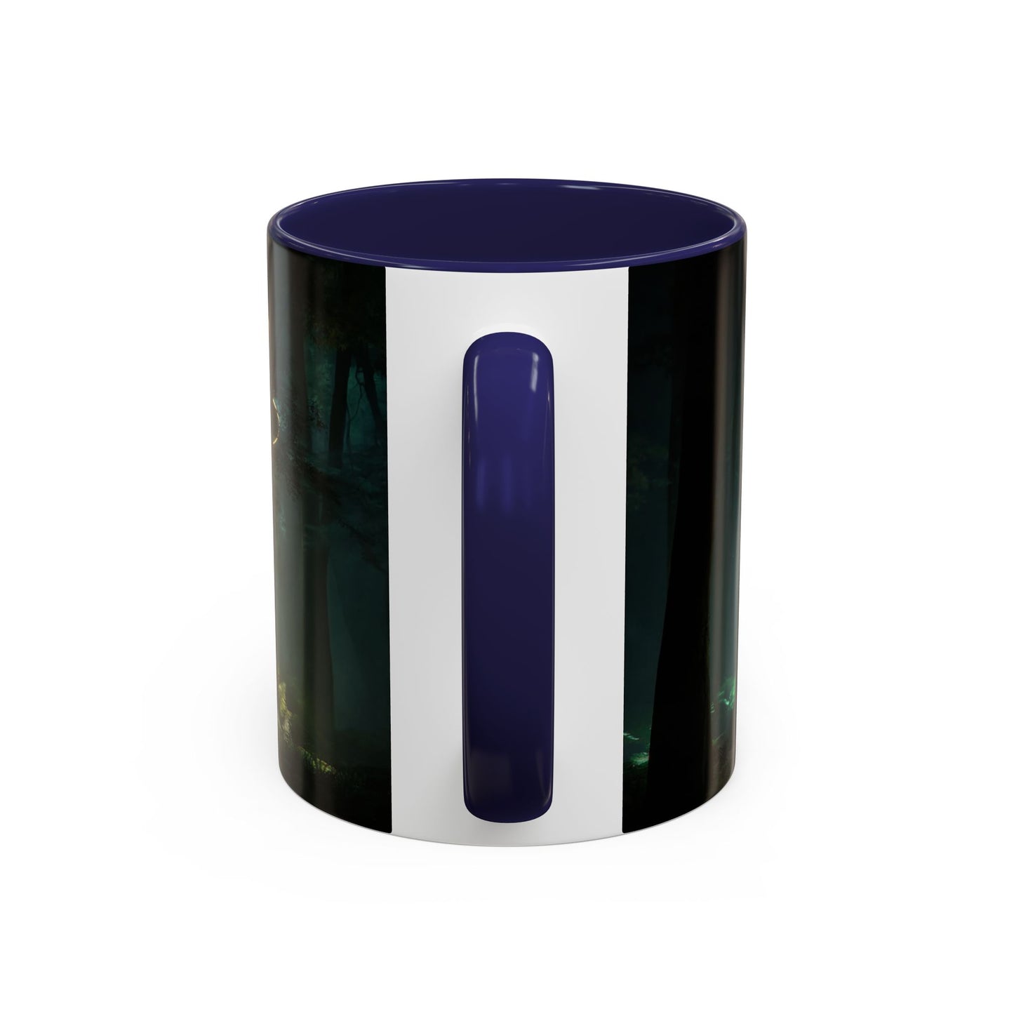 Spiral Light Forest Accent Coffee Mug (11, 15oz) – Ethereal Golden Rings