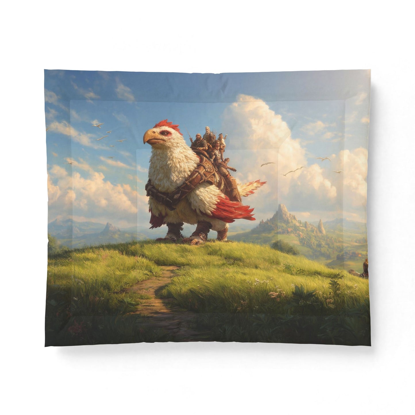 Guardian Griffin Cotton Comforter – Verdant Hilltop Adventure