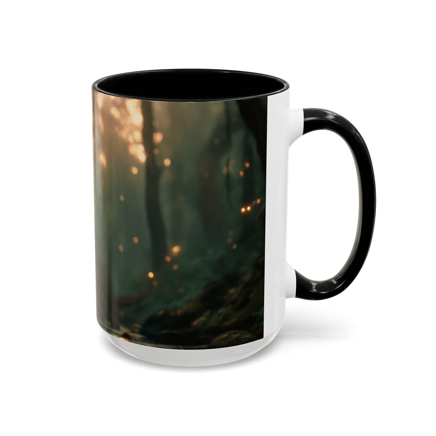 Winged Guardian Accent Coffee Mug (11, 15oz) – Twilight Forest Sentinels