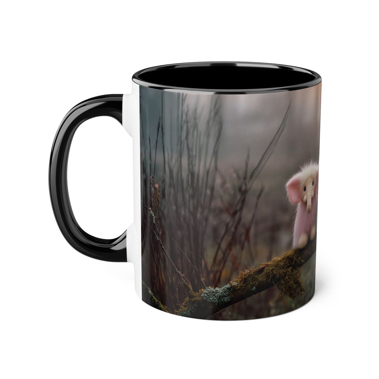 Fuzzy Pink Elephants Accent Mugs, 11oz – Mossy Branch Guardianship