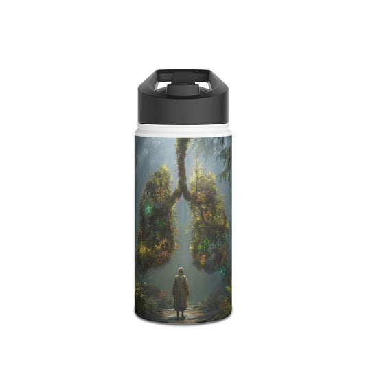 Lungs of the Forest Stainless Steel Water Bottle, Standard Lid – Breath of Ancient Canopy
