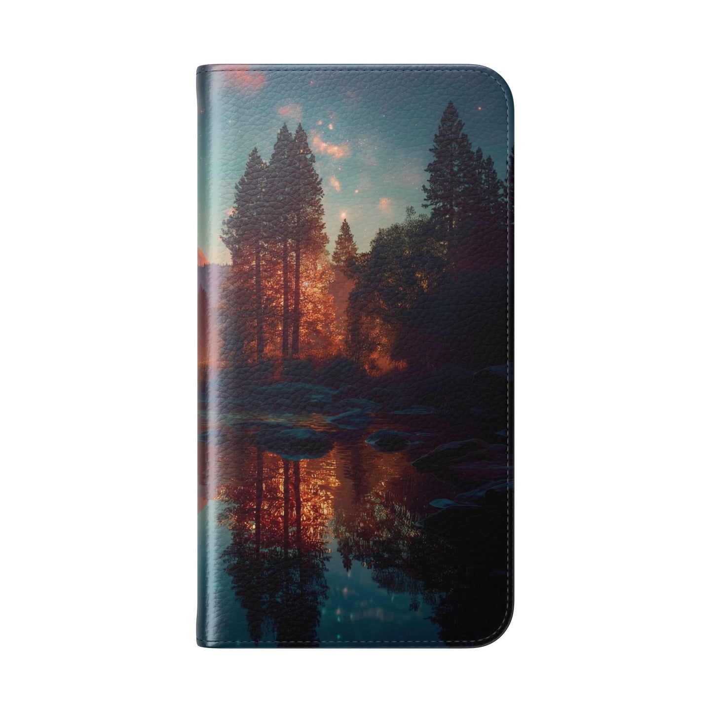 Starlit Valley Flip Cases – Twilight River and Half Dome Reflections