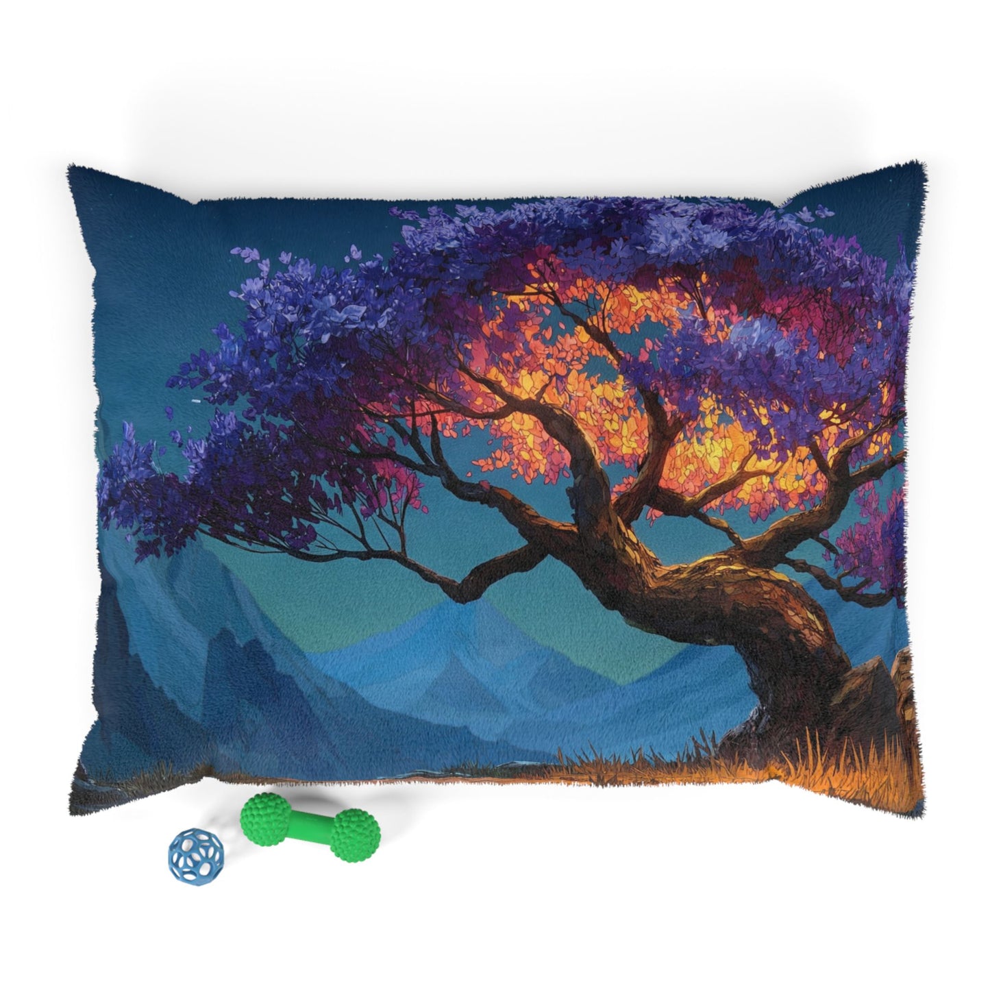 Celestial Tree Pet Bed – Twilight Bloom Dreamscape