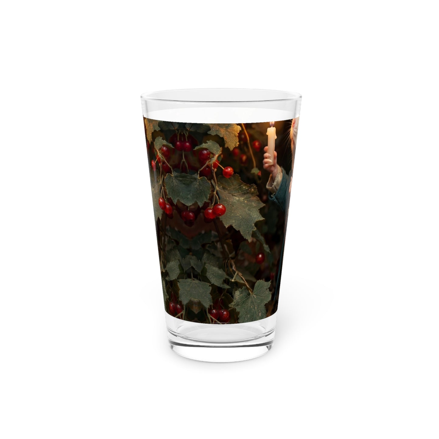 Candlelit Forager Mouse Pint Glass, 16oz – Autumn’s Secret Harvest