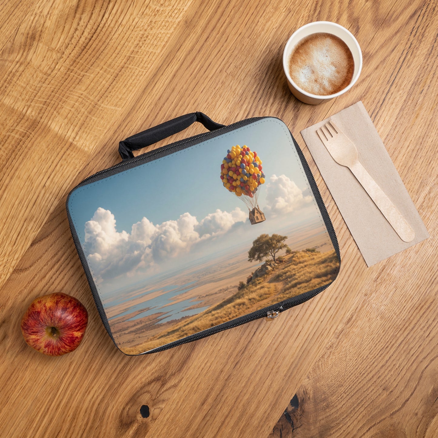 House of Balloons Lunch Bag – Skybound Dreamscape Adventure