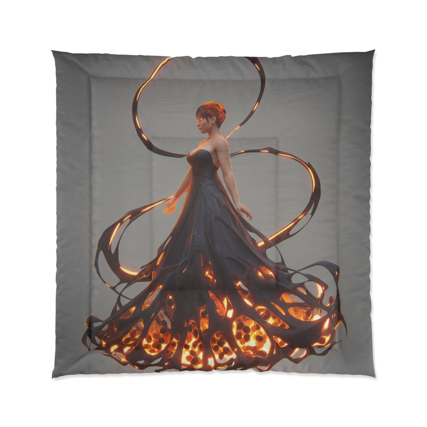 Luminescent Gown Comforter – Floating Orb Weaver Dreamscape