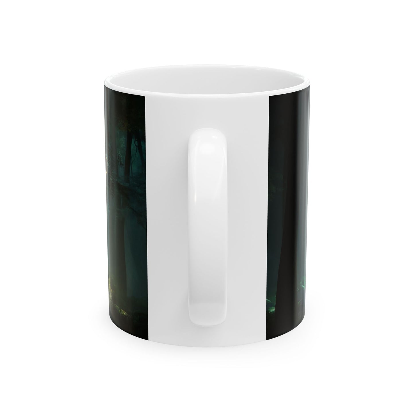 Luminescent Spiral Forest Mug – Whispers of the Ancient Grove