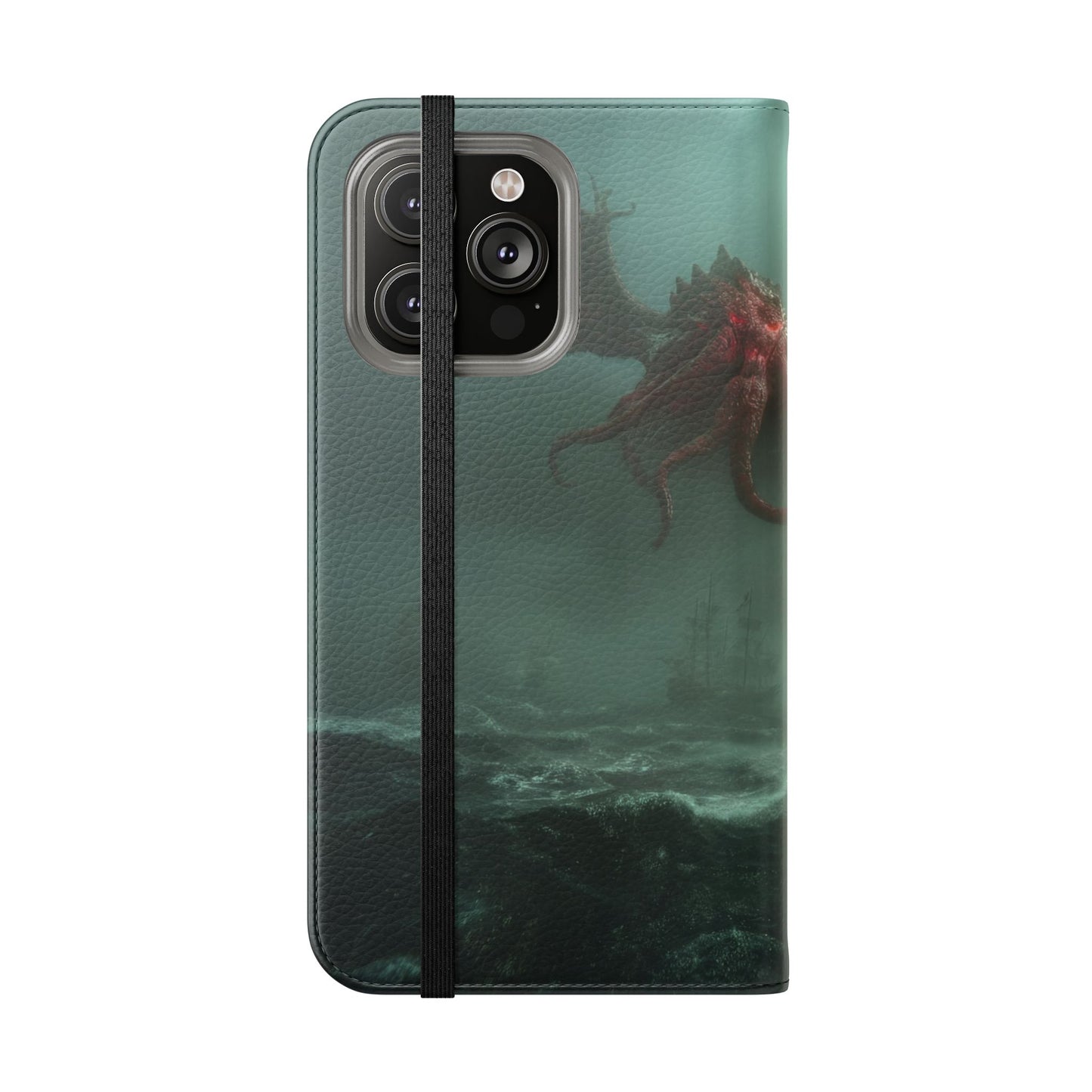 Leviathan Dragon Flip Cases – Crimson Sentinel at Sea