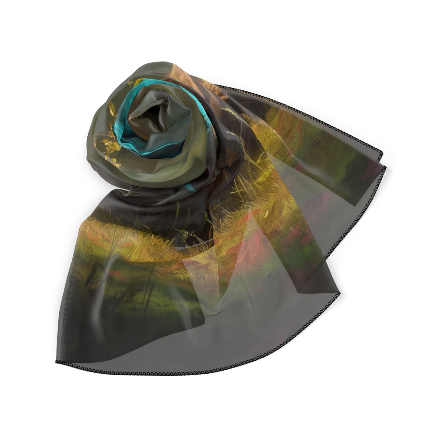 Forest Sentinel Poly Scarf – Glow of the Ancient Grove
