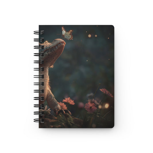 Butterfly-Kissed Alligator Journal – Twilight Garden Whispers