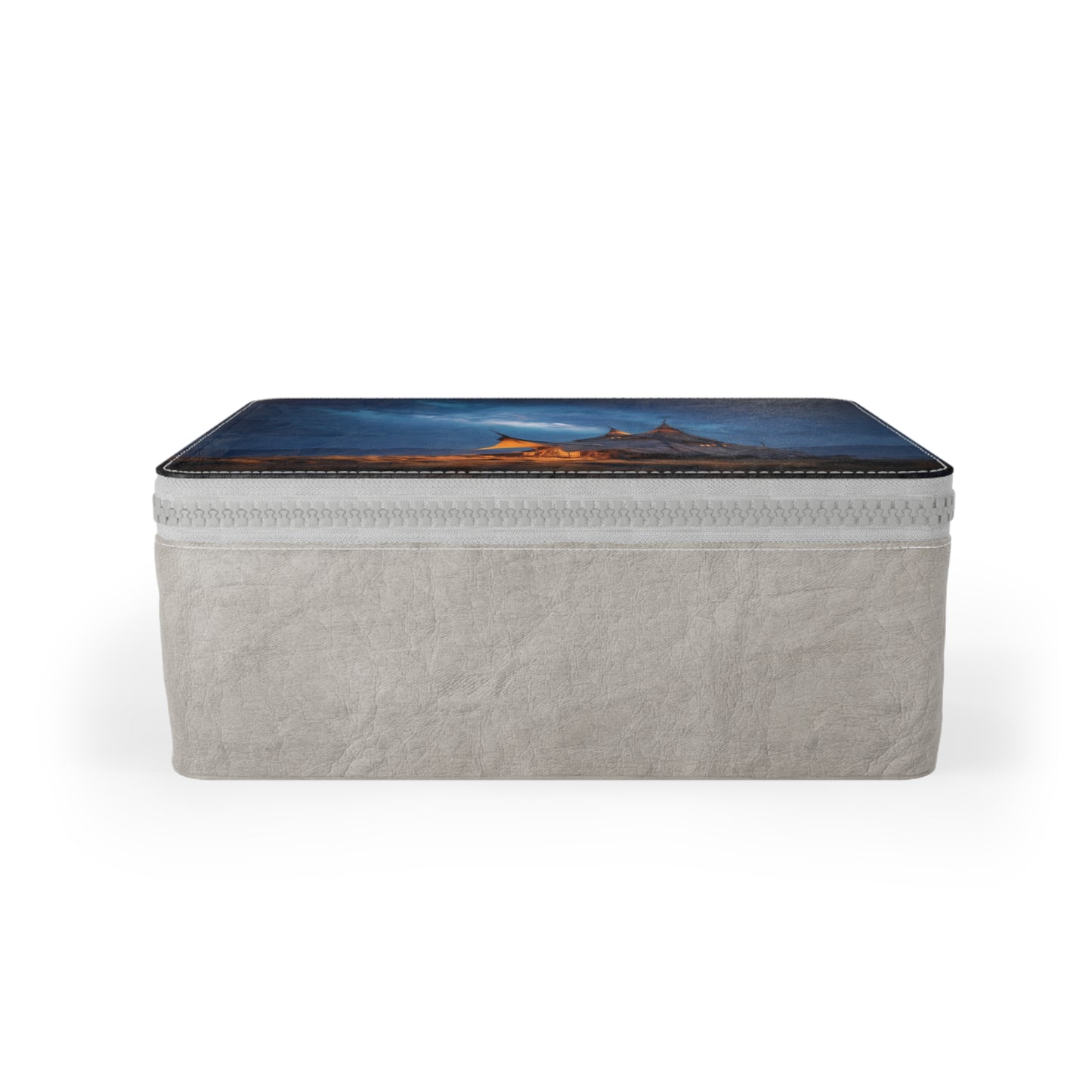 Starlit Nomad Tent Paper Lunch Bag – Milky Way Campfire Glow