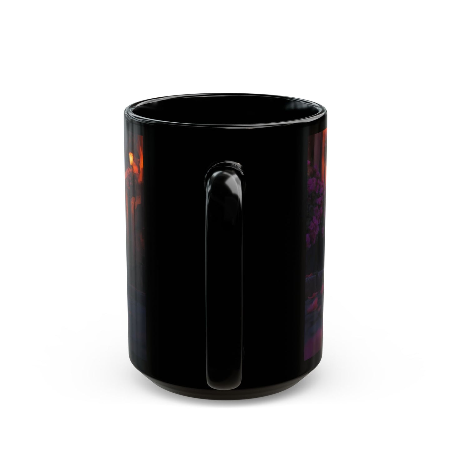 Parisian Cat Street Mug – Sunset Eiffel Tower Whisker-Wish