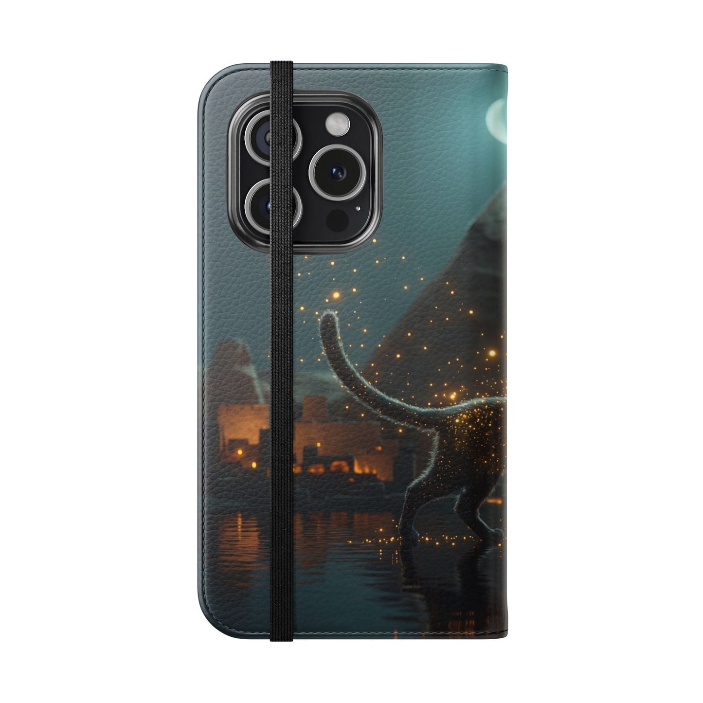 Celestial Vortex Flip Cases – Indigo Cloud Dreamscape