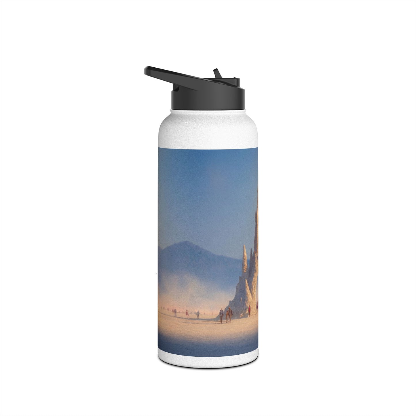 Desert Cathedral Water Bottle – Sunlit Sandstone Sanctuary