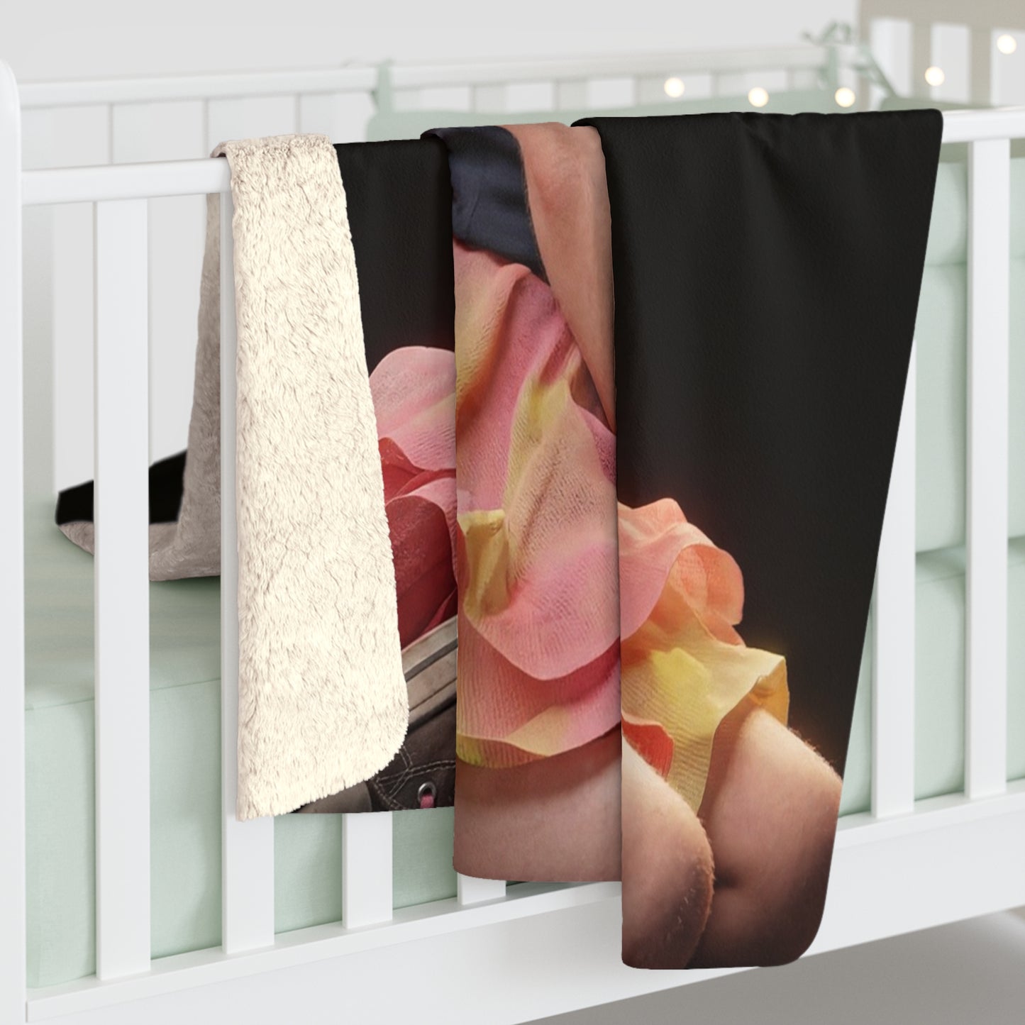 Pink Horned Unicorn Sherpa Fleece Blanket – Neon Mane and Ruffled Skirt Cozy Wrap
