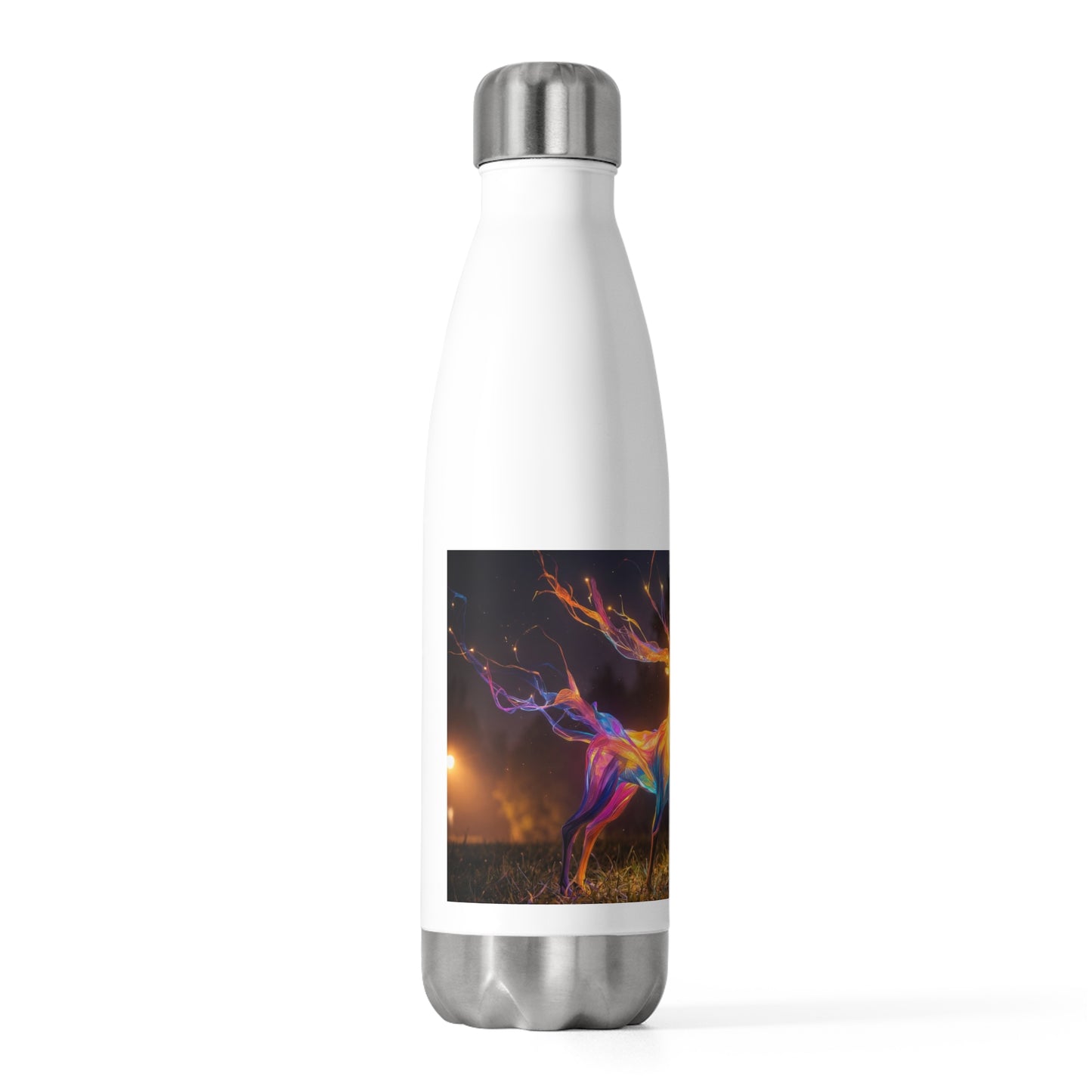 Chromatic Stag 20oz Insulated Bottle – Aurora Forest Glow